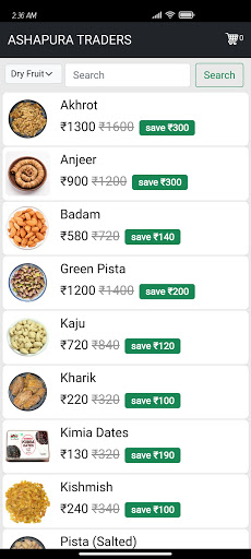 ATcart Online Grocery Store Screen 2