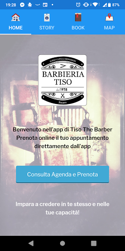 Android application Tiso The Barber screenshort