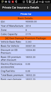 Motor Insurance Calculator Screenshot