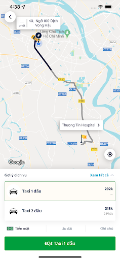 Android application Taxi-Lam Sơn screenshort