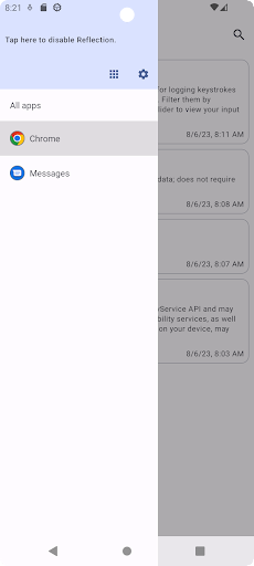 Reflection - Keystroke logging Screen 2