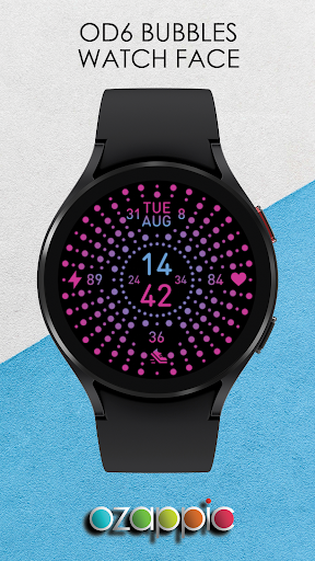 Android application OD6 Bubbles Watch Face screenshort