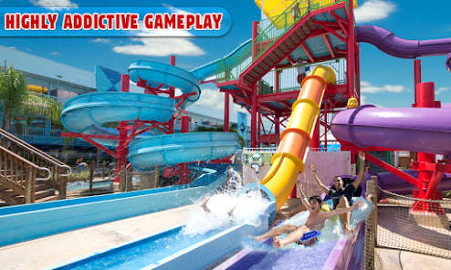 Captura de Pantalla 1 agua parque diapositiva juegos android