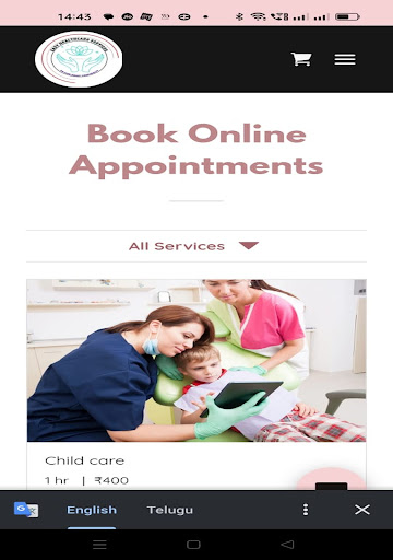 Easy Healthcare services Screen 2