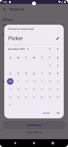 GymTrackr Screen 2