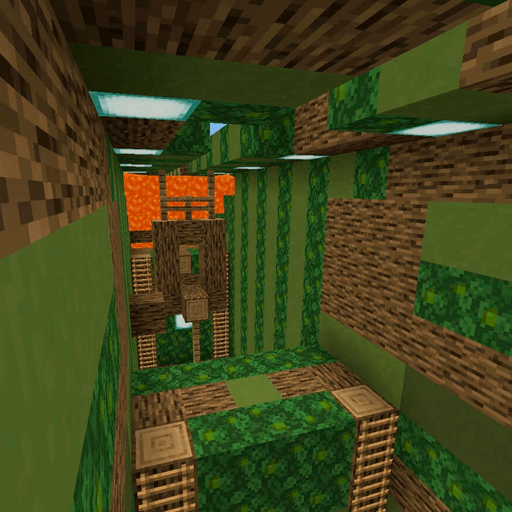 Floor is lava for minecraft logo