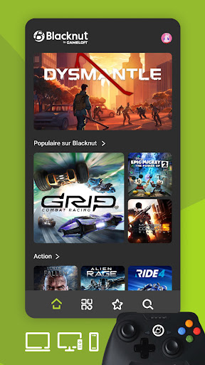 Android application Blacknut by Gameloft screenshort