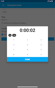 Blitz Chess Clock Screenshot