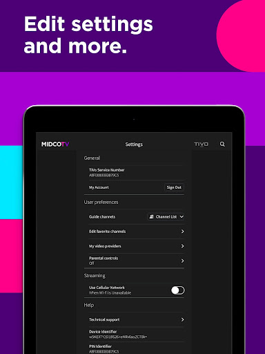 Screenshot of MidcoTV