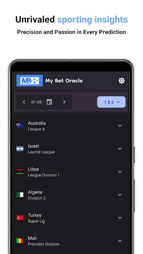 MyBetOracle: match predictions Screen 2
