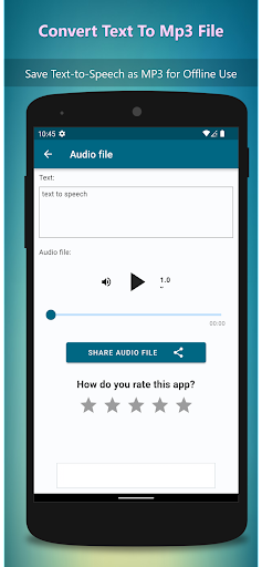 TalkText: Text-to-Speech App Screen 3