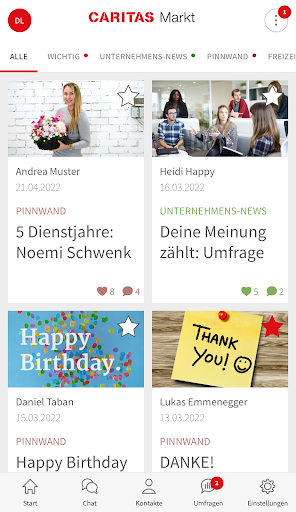 Android application Caritas Markt screenshort