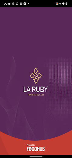 Android application La Ruby Thai Restaurant screenshort