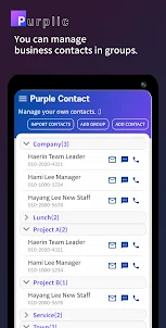 Purple Contact - For Business
