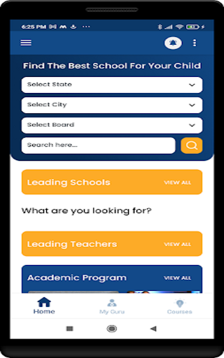 Android application Schoolforme(StudentApp) screenshort
