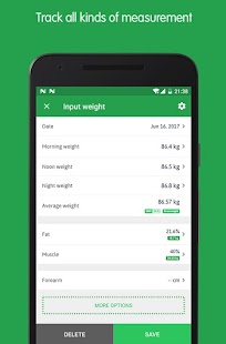 Weight Track Assistant Screenshot