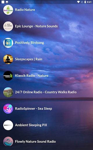 Nature Radio - Sounds Screen 2