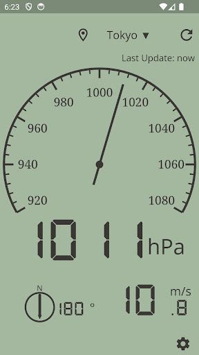 Android application The Barometer -Digital- screenshort