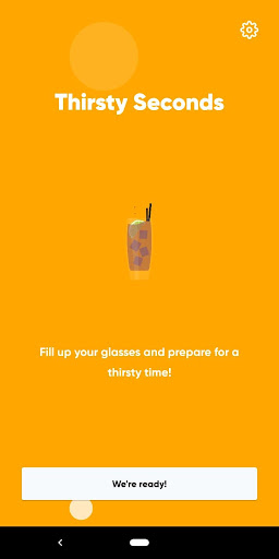 Android application Thirsty Seconds - The drinking screenshort