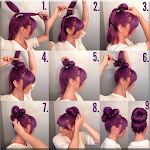 Cover Image of Download Girls Hairstyle Step by Step  APK