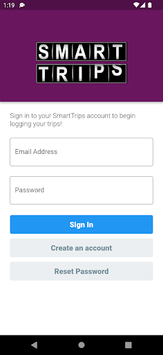 Android application SmartTrips screenshort