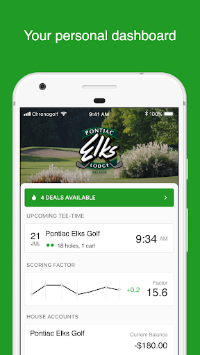 Android application Pontiac Elks Golf Course screenshort