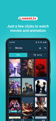 Screenshot of SWEET.TV - TV and movies