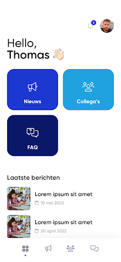 Android application De Indruk Medewerkers screenshort