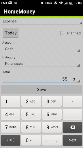 HomeMoney Screen 3