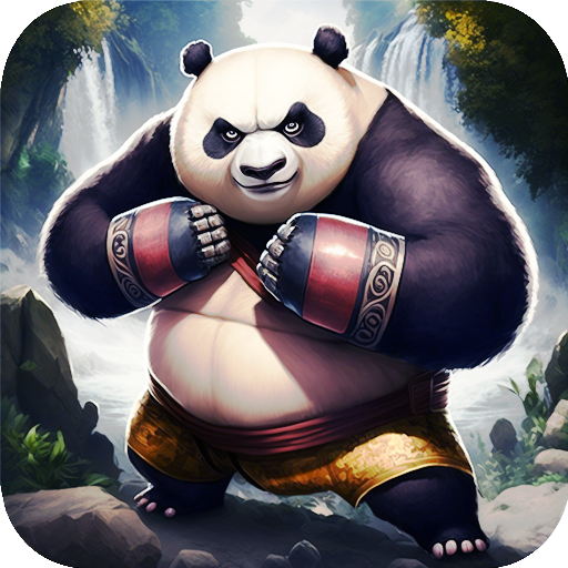 Panda tests his kung fu skills  Icon