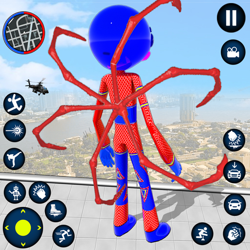 Spider Hero Stickman Rope Hero