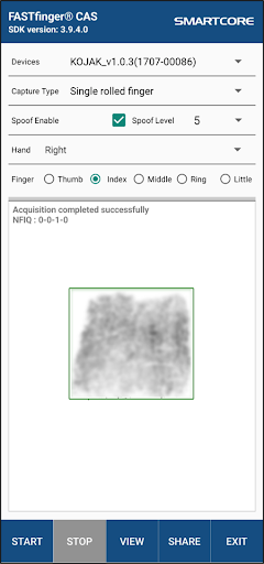 FASTfinger® CAS Screen 3