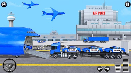 Crazy Police Car Games War Sim