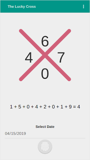 Android application My Lucky Cross screenshort