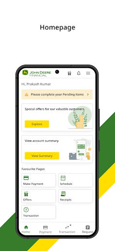 Android application MyFinancial (John Deere) screenshort
