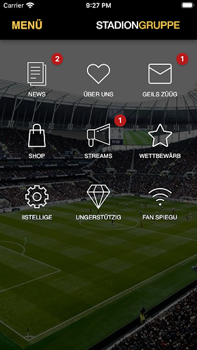 Android application Stadion Gruppe screenshort