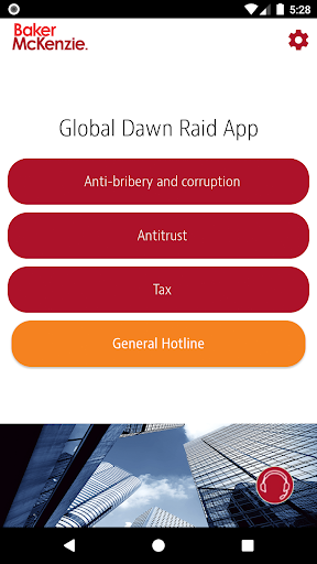 Baker McKenzie Dawn Raid App Screen 2