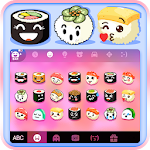 Cover Image of Télécharger Yummy Sushi Emoji Stickers  APK