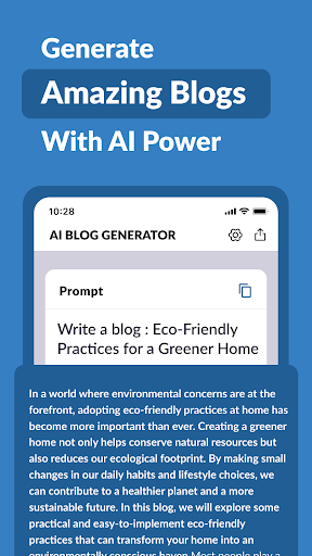 AI Blog Post Generator Screen 2
