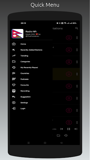 Android application Radio NP: Nepal Stations screenshort