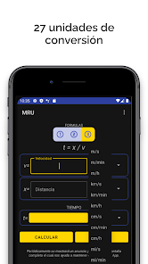 Screenshot 4 Cinemática - MRU - Movimiento  android