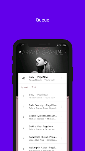 Android application Material Music Player screenshort