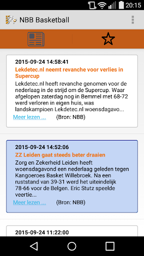 Android application NBB Basketball screenshort