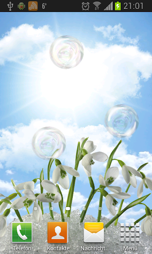 Snowdrops Live Wallpaper HD Screen 3