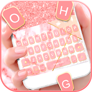 Glitter Marble Keyboard Theme