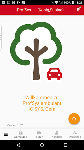 Android application ProfSys ambulant (IC-SYS) screenshort