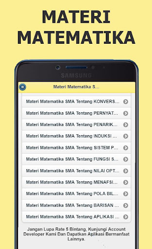 Materi Matematika SMA Terbaru