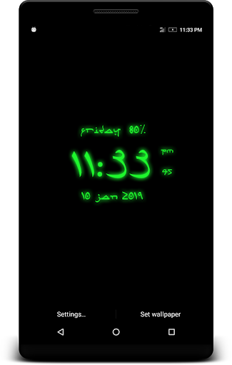 Android application Arabic Digital Clock Live Wp screenshort