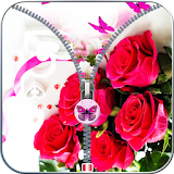 Love Rose Zip Screen Lock icon