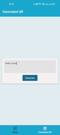 QR Code Generator And Reader Screen 2